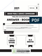 BPSC TEST-9 Answer (English) Final