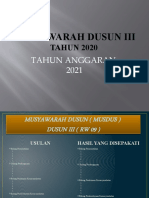 Musyawarah Dusun Iii