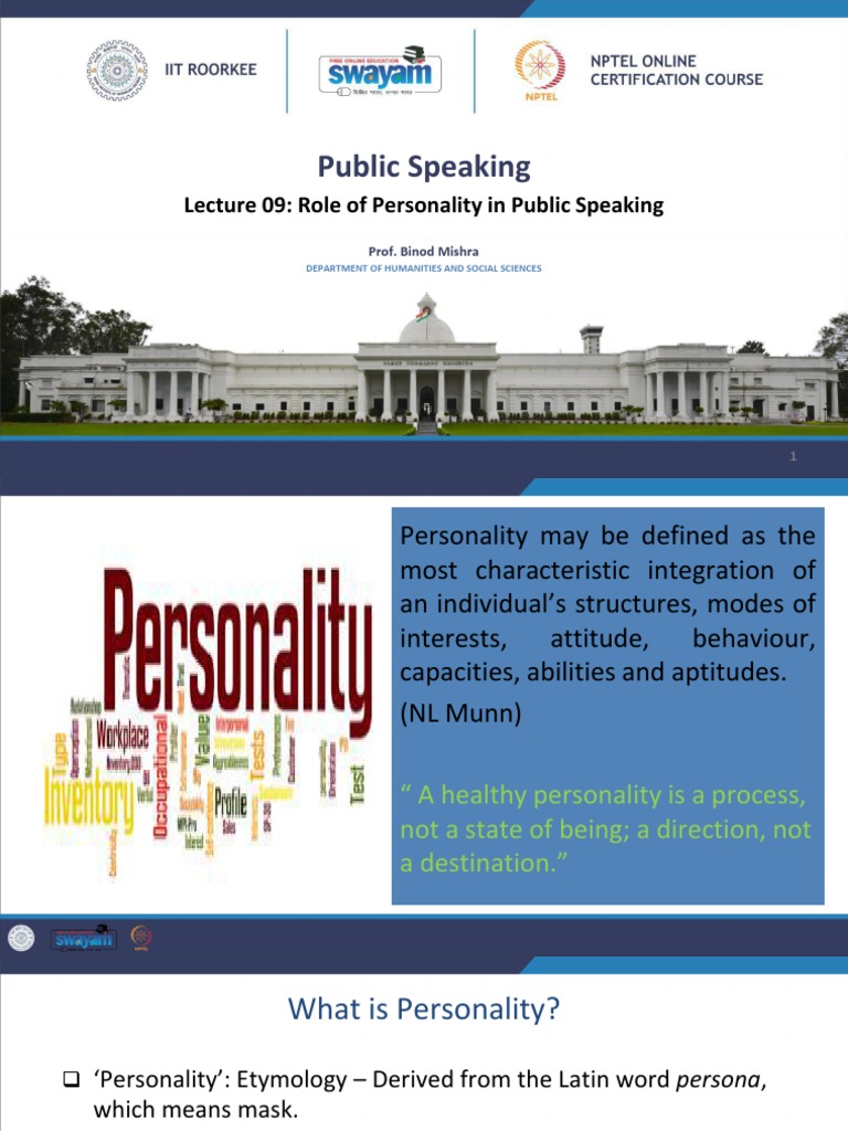 The Impact of Personality on Public Speaking An Analysis of the