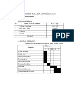 Tabel Biaya Dan Jadwal Pengamatan
