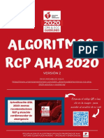 ALGORITMOS RCP AHA 2020 de Urgencias y e