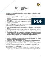 Mercado de agua mineral: equilibrio y análisis de cambios