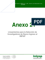 26 - Lineamientos para La Seleccion de Investigadores de Nuevo Ingreso Al INIFAP