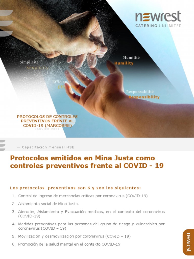 Protocolos COVID-19 en Mina Justa | PDF | Causas de la muerte ...