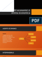 Agentii Economisi Si Stiinta Economica