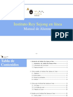 (스페인어) 온라인 세종학당 학습자 이용 매뉴얼