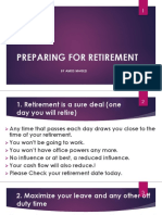 Preparing For Retirement - 15