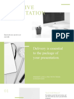 Green and White Basic Presentation Template