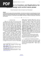 An Introduction To Inverters and Applications For System Design and Control Wave Power
