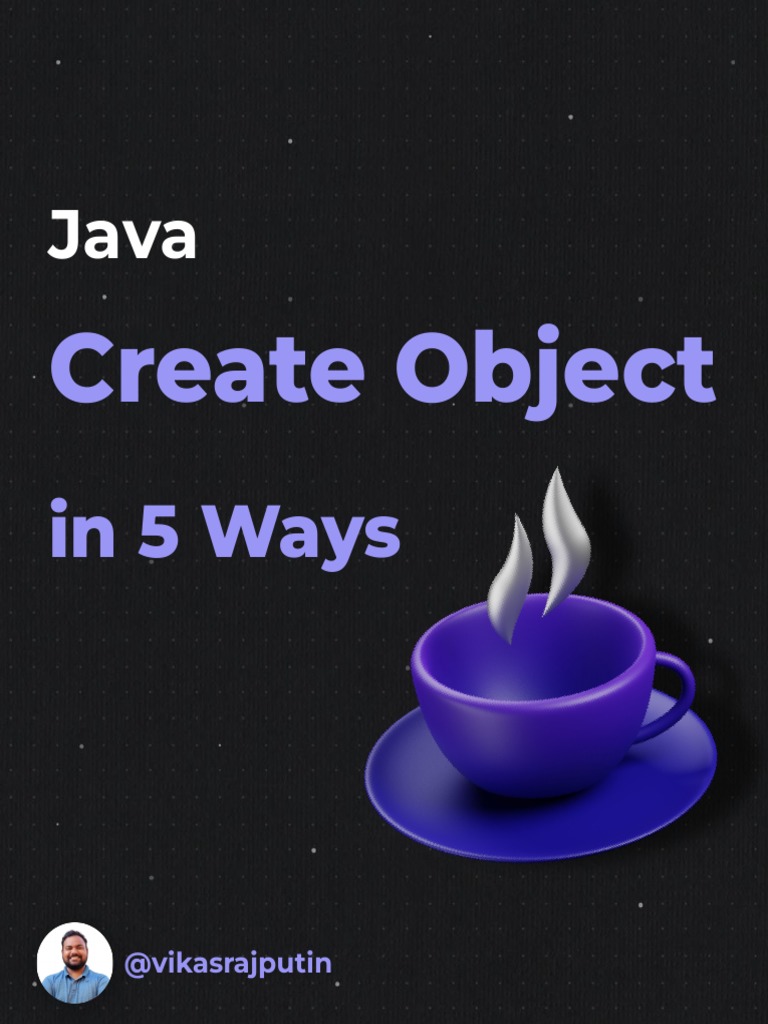 5 ways to create object in java pdf