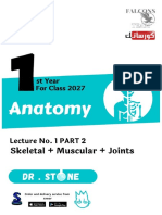 Anatomy Lec 1 Part 2 Skeletal + Joints