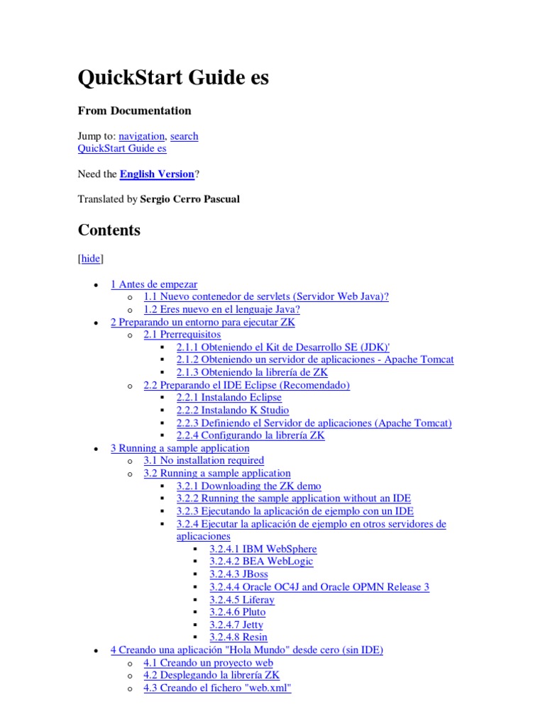 Guía Rápida para ZK Framework en Java | PDF | Java (lenguaje de ...