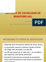 Criterios de Causalidad de Bradford Hill