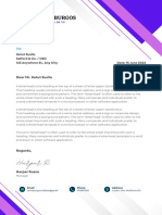 Blue White Minimalistic Modern Business Letterhead