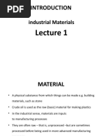 Lecture 1 - Types of Materials and Its Classification