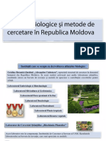 Științele biologice și metode de cercetare în R. Moldova