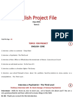 English Project File 