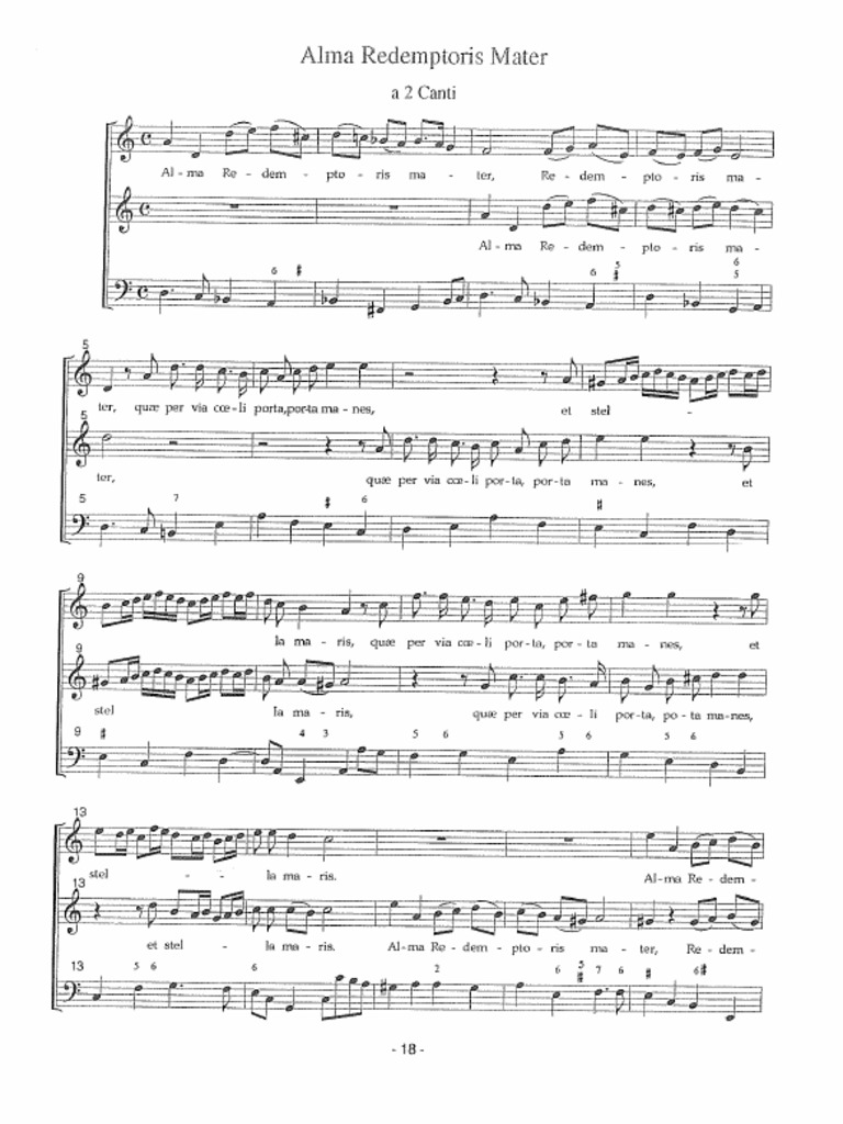 Alma Redemptoris Mater | PDF