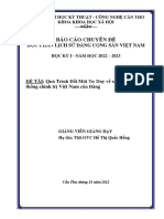 Báo Cáo Chuyên Đề: Học Phần Lịch Sử Đảng Cộng Sản Việt Nam