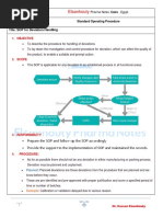 Deviation Handling SOP