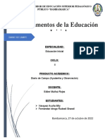 Diario de Campo - Ciclo II - Segundo Día