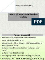 3-4.lietuva Pirmojo Pasaulinio Karo Metais 2010-2011