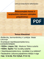 10.nepriklausomybes Kovos Ir Tarptautinis Lietuvos Valstybes Pripazinimas. 2010-2011 2