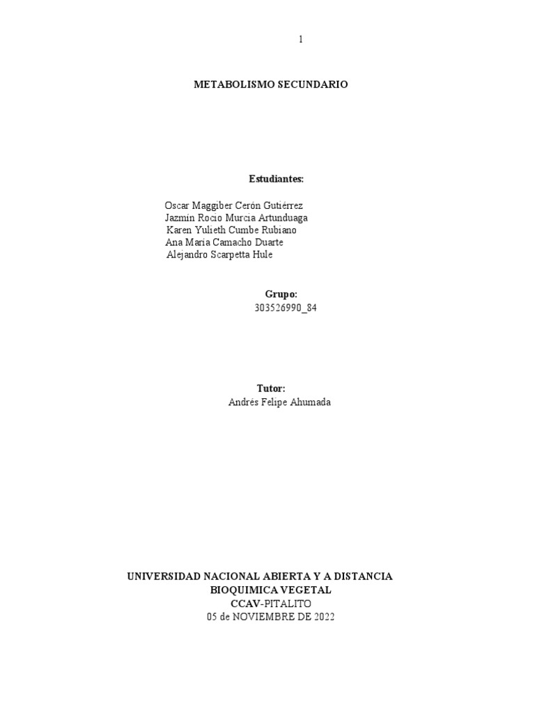 Metabolismo Secundario Grupo 303526990 84 PDF