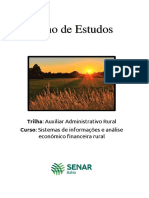 Plano de Estudos para Sistemas de Informações e Análise Econômico Financeira Rural