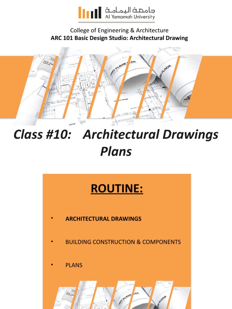 Lecture 10 - Architectural Drawings - Plans | PDF | Wall ...