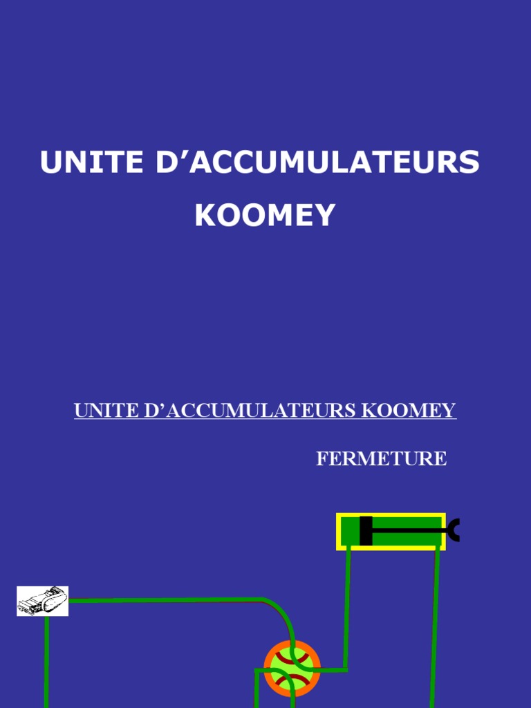 Unité d'Accumulateurs Koomey | PDF