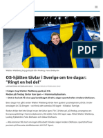 OS-hjälten Tävlar I Sverige Om Tre Dagar: "Ringt en Hel Del" - SVT Sport