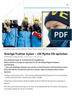 Sverige Fruktar Kylan - Vill Flytta OS-sprinten - SVT Sport