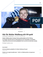 Här Får Walter Wallberg Sitt OS-guld - SVT Sport