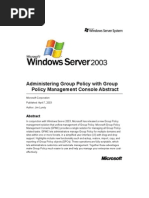 Administering Group Policy With Group Policy Management Console