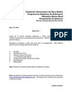 Pautas para la presentación de informes