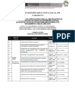 Cronograma para La Encargatura de Profesores 2023 Cuarta Etapa - Evaluación Excepcional