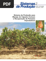 cajueiro comum índices técnicos