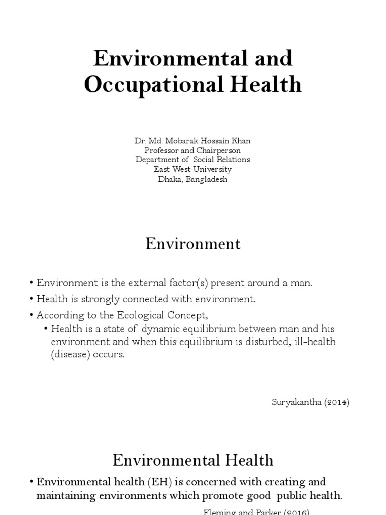 Environmental Health and Safety Management | PDF | Occupational Safety ...