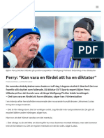 Ferry: "Kan Vara en Fördel Att Ha en Diktator" - SVT Sport