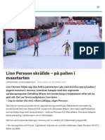 Linn Persson Skrällde - På Pallen I Masstarten - SVT Sport
