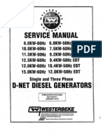 WESTERBEKE Manual Service 8-15 Edt 54600 Rev 1