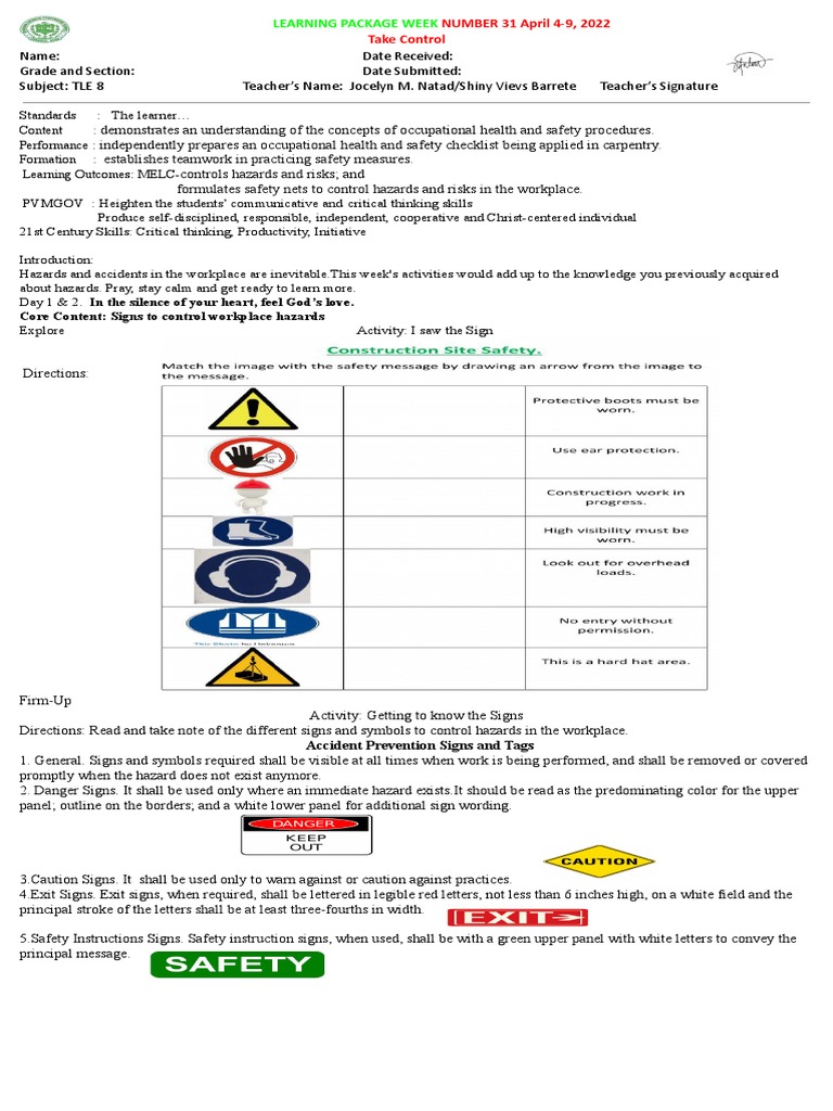 Safety First: Understanding Workplace Hazards and Protective Measures ...