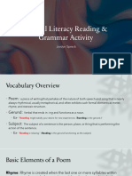 Critical Literacy Reading and Grammar