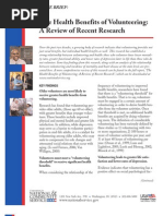 Download The Health Benefits of Volunteering- A Review of Recent Research by Chris Jarvis SN60954901 doc pdf
