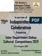 KLE SNC 75th Independence Day Online Inter Department Cultural Competitions 2021