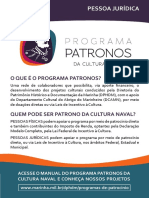 Patrocine projetos culturais da Marinha com incentivos fiscais