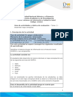 Guía de actividades y rúbrica de evaluación - Unidad 1 - Tarea 2 - Desarrollar mapa conceptual