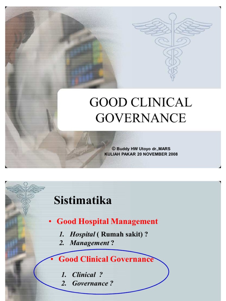 Good Clinical Governance PDF