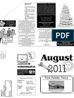FBC Newsletter August 2011